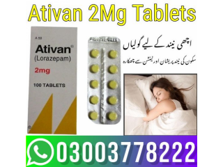 Ativan AT1 Tablets Pfizer In Pakistan 03003778222
