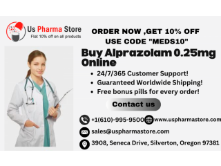 Get Alprazolam 0.25mg Online Instant Delivery